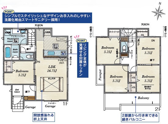 ①号棟間取り